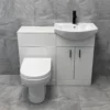Mediterranean 1050mm Bathroom Vanity Suite With Sink And Toilet – Black Handles 1 Mediterranean 1050mm Bathroom Vanity Suite With Sink And Toilet – Black Handles -Comparethebathroom Shop 1050mm Set with Black Handles maain image jpg webp