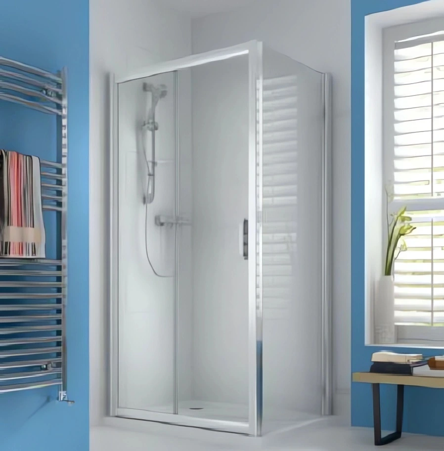 New Era 6 1200mm Sliding Shower Door 6mm Glass – With A Choice Of Shower Trays 3 New Era 6 1200mm Sliding Shower Door 6mm Glass – With A Choice Of Shower Trays