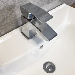 1250mm Walnut Finish Bathroom Furniture Vanity Set Basin Sink + Toilet Option -Comparethebathroom Shop 1250 St Moritz Tap jpg webp