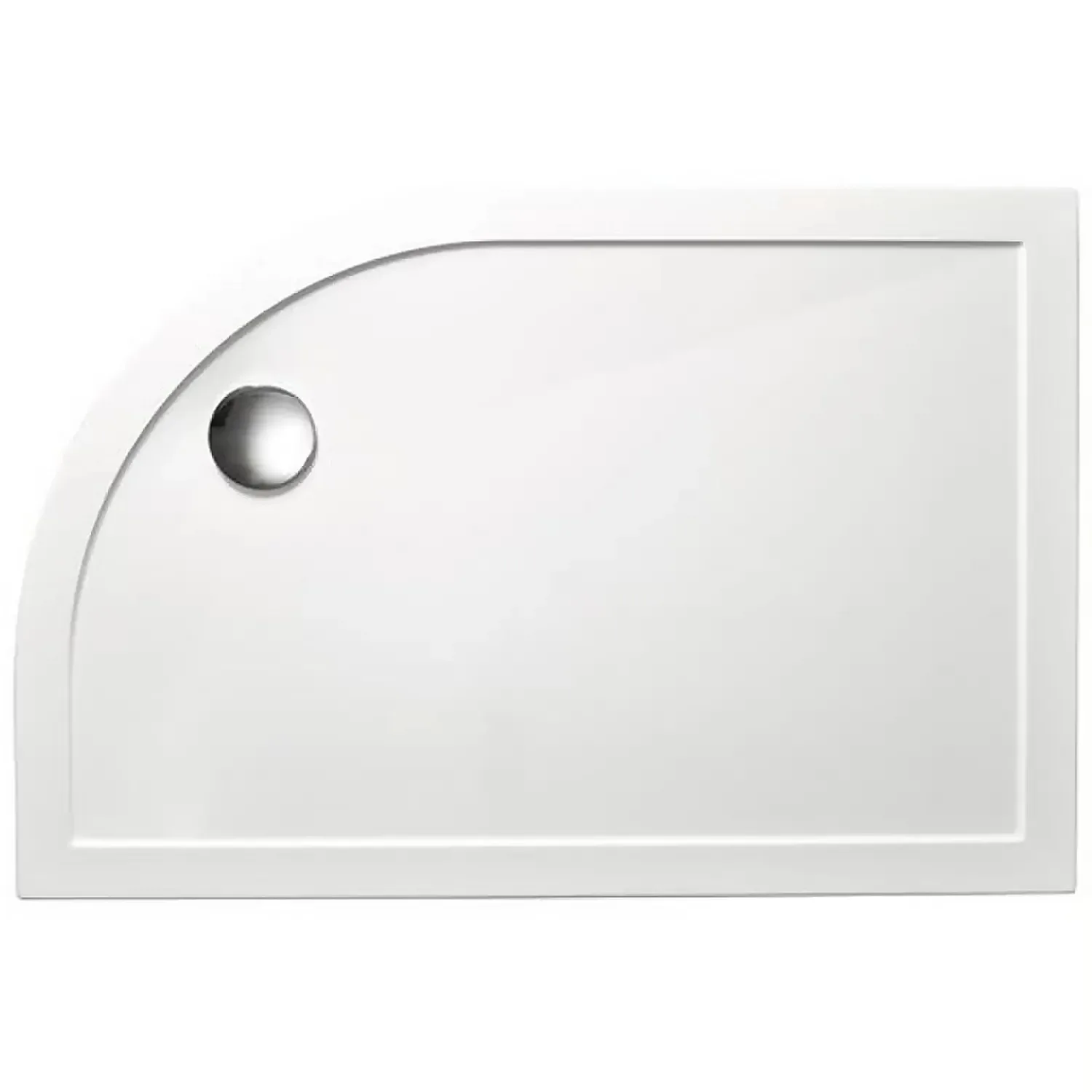 Ex Bathstore Slip-Resistant Offset Quadrant Shower Tray 1100x800mm Left & Right 4 Ex Bathstore Slip-Resistant Offset Quadrant Shower Tray 1100x800mm Left & Right - Image 2