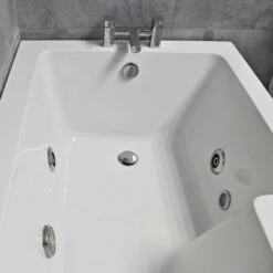 1500mm L Shaped Showerbath Bath + Whirlpool Spa + Lights Options -Comparethebathroom Shop 1500 L Shaped Showerbath Lscreen 4 Jacuzi Close RH