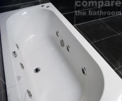 1700 × 750mm Double Ended Center Tap Hole Whirlpool Bath Reinforced Made In UK -Comparethebathroom Shop 1700 750mm Double Ended Center Tap Hole Whirlpool Bath Reinforced Made in UK 331864505491 3 JPG