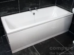 1800 X 800mm Double Ended Bath Square Acrylic Centre Tap Hole -Comparethebathroom Shop 1800 x 800mm Double Ended Bath Square Acrylic Centre Tap Hole 321995633403 2 JPG