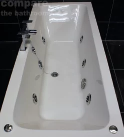 1800 X 800mm Double Ended Square Bath + 6 Jet Whirlpool Spa -Comparethebathroom Shop 1800 x 800mm Double Ended Square Whirlpool Bath 6 Jet Spa Whirlpool Jacuzzi 321996915066 2 JPG 1