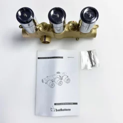3 Control Thermostatic Valve (With No Backplate KIT) By Crosswater For Bathstore