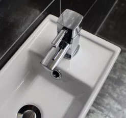 400mm Bathroom Square Vanity Basin Sink Unit With Optional Square Style Tap -Comparethebathroom Shop 400mm Bathroom Square Vanity Basin Sink Unit with Optional Square Style Tap 221286073926 5 JPG