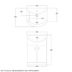 Anthracite Finish Vanity Ceramic Basin Sink Unit 550mm Bathroom Storage 23 Anthracite Finish Vanity Ceramic Basin Sink Unit 550mm Bathroom Storage -Comparethebathroom Shop 550 Vanity Unit jpg webp 8