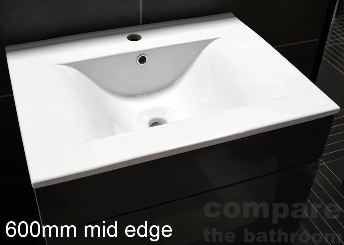 Derby 600mm Bathroom Storage Vanity Unit Basin Sink – Dark Grey 4 Derby 600mm Bathroom Storage Vanity Unit Basin Sink – Dark Grey - Image 2