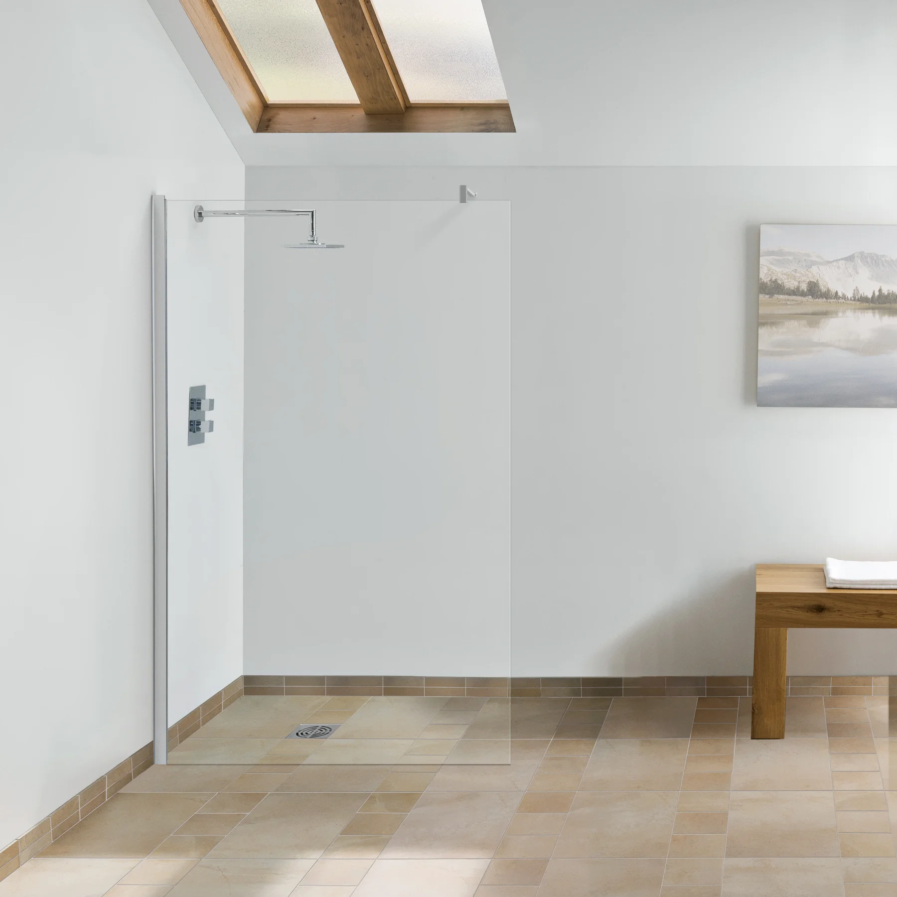 Lakes 900mm Walk In Glass Wetroom Panel Shower Enclosure With Side Panel Option 3 Lakes 900mm Walk In Glass Wetroom Panel Shower Enclosure With Side Panel Option