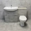 1250mm Ash Grey Finish Bathroom Furniture Vanity Set Basin Sink + Toilet Option 1 1250mm Ash Grey Finish Bathroom Furniture Vanity Set Basin Sink + Toilet Option -Comparethebathroom Shop 750 Ash Grey WC STD Pan Front jpg webp