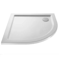 900mm Low Profile Modern Style Quadrant Shower Tray With Waste Option