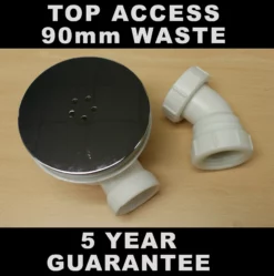 Premier® 90mm High Flow Shower Waste Chrome Bulk Buy Option Equates To £5.00 Each