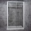 1000 X 1850mm Chrome Frame Sliding Bathroom Shower Door With Tray Options -Comparethebathroom Shop Andromeda door jpg webp