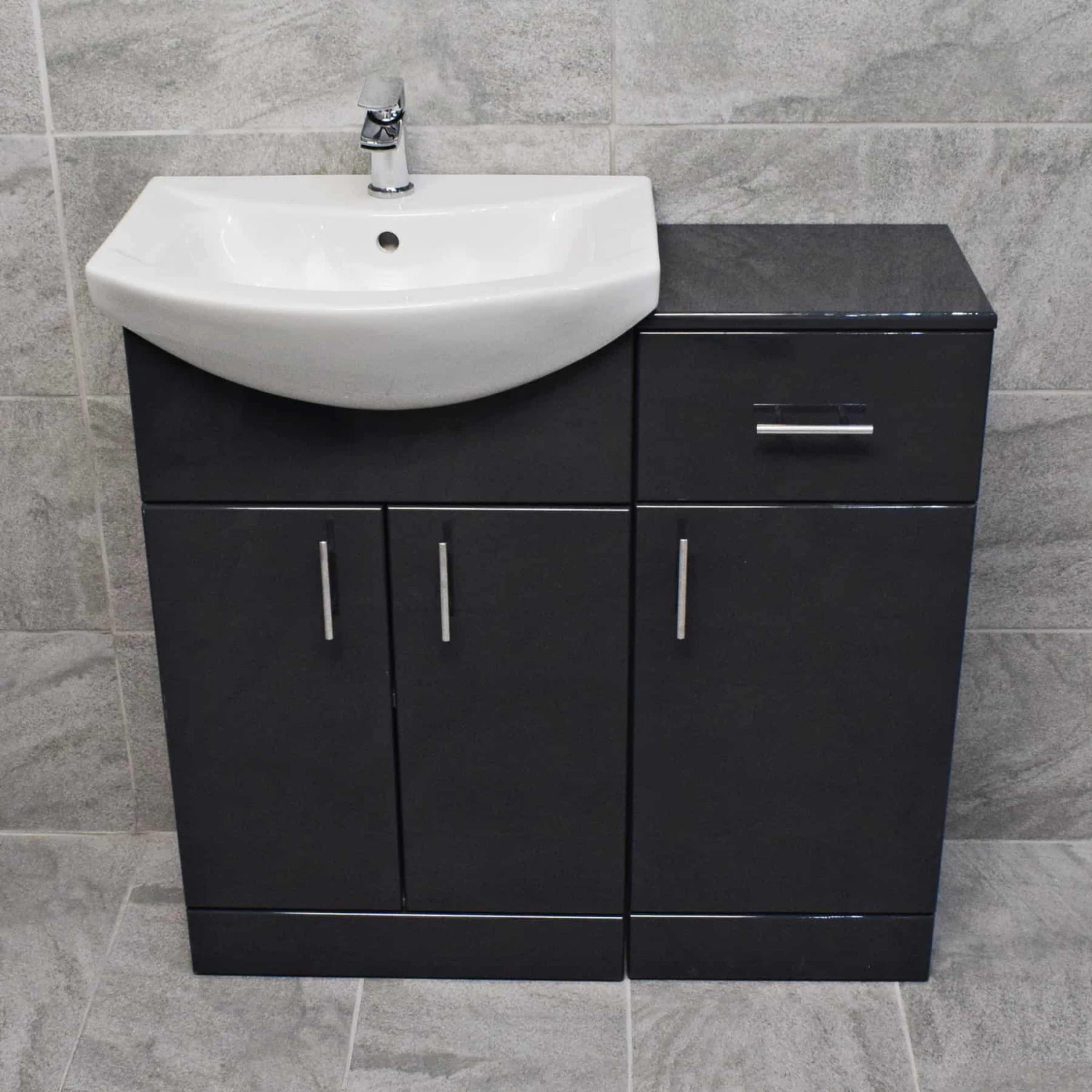 900mm Anthracite Finish Bathroom Furniture Vanity Set Basin Sink 3 900mm Anthracite Finish Bathroom Furniture Vanity Set Basin Sink
