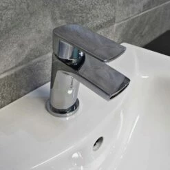 1350mm Anthracite Drawerline Vanity Set Bathroom Storage Toilet + Basin -Comparethebathroom Shop Anthracite 900 Compare Set Tap