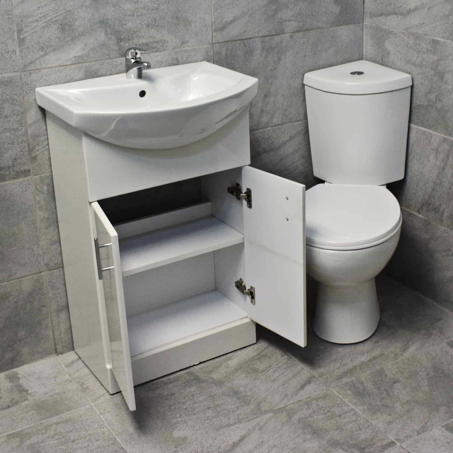 Hydros Arizona Corner Toilet & 450mm Vanity Basin Unit Bathroom Set 6 Hydros Arizona Corner Toilet & 450mm Vanity Basin Unit Bathroom Set - Image 4