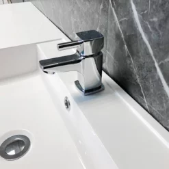 Arno 1100mm Vanity Bathroom Suite Sink + Toilet Unit L Shape – Right Hand 15 Arno 1100mm Vanity Bathroom Suite Sink + Toilet Unit L Shape – Right Hand -Comparethebathroom Shop Arno L Shape Vanity Set Square Pan Tap KIT1003 Tap Y03 1