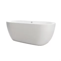 Onyx Bath With Gloss White Base – Acrylic Freestanding Bath