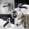 Basin Sink Mixer Mono Bathroom Tap Lever Waterfall + Click Clack Waste Option -Comparethebathroom Shop Basin Sink Mixer Mono Bathroom Tap Lever Waterfall Click Clack Waste Option 221631924903 jpg webp