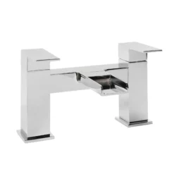 Bathroom Waterfall Basin Mixer Tap + Bath Filler Open Spout / Side Lever Style 11 Bathroom Waterfall Basin Mixer Tap + Bath Filler Open Spout / Side Lever Style -Comparethebathroom Shop Bath Waterfall ZB03