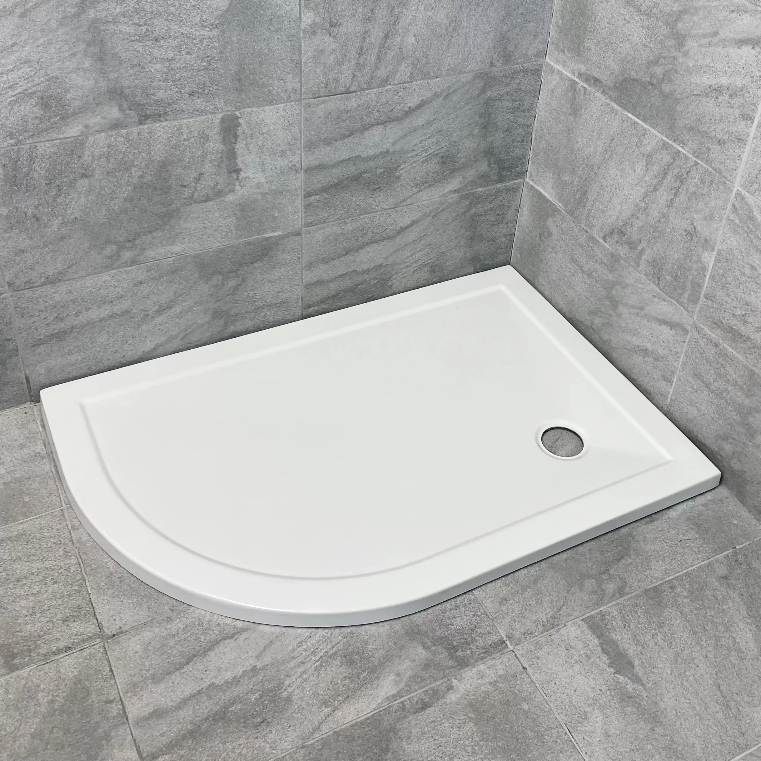 Surface Offset Quadrant Left Hand White Shower Trays Range Of Sizes ExBathstore 3 Surface Offset Quadrant Left Hand White Shower Trays Range Of Sizes ExBathstore