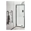 Noir Matt Black 800mm Hinged Shower Door Black Frame 8mm Glass + Tray Option 1 Noir Matt Black 800mm Hinged Shower Door Black Frame 8mm Glass + Tray Option -Comparethebathroom Shop Bathstore matt black hinge door only 800mm 51000033950 May 21 jpg webp
