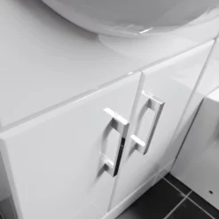Ex-Bathstore Match 1050mm White Vanity Sink & WC Unit Bathroom Set Ensuite 7 Ex-Bathstore Match 1050mm White Vanity Sink & WC Unit Bathroom Set Ensuite -Comparethebathroom Shop Bathstore Match 1050 Vanity Set Handles