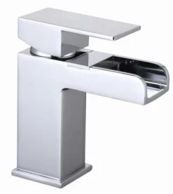 1050mm Grey Ash Finish Bathroom Furniture Vanity Set Basin Sink + WC Toilet Unit -Comparethebathroom Shop Belle Square Waterfall Basin Mono Mixer Bathroom Tap FREE Click Clack Waste 321672154562 4 JPG