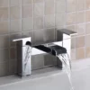 Belle Square Waterfall Style Bath Filler Tap Chrome Bathroom Mixer Tap Lever -Comparethebathroom Shop Belle Square Waterfall Style Bath Filler Tap Chrome Bathroom Mixer Tap Lever 330683298525 JPG 1