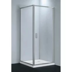 Benchmark 800mm Or 900mm Pivot Shower Door Cubicle Chrome Ex-Bathstore