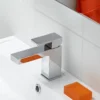 Blade Basin Mono Mixer Tap – Optional Flip Waste – Ex Bath Store -Comparethebathroom Shop Blade mono Mixer Pic02 jpg webp