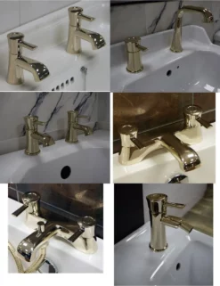 Bristan Rare Coral Gold Finish Lever Taps Choice Of Basin, Bath & Bidet Taps