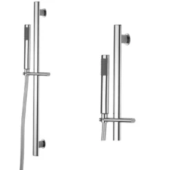 Bristan Rare Oval Shower Accessory Kit Handset Riser Rail Hose Chrome