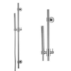 Bristan Rare Round Shower Accessory Kit Handset Riser Rail Hose Chrome