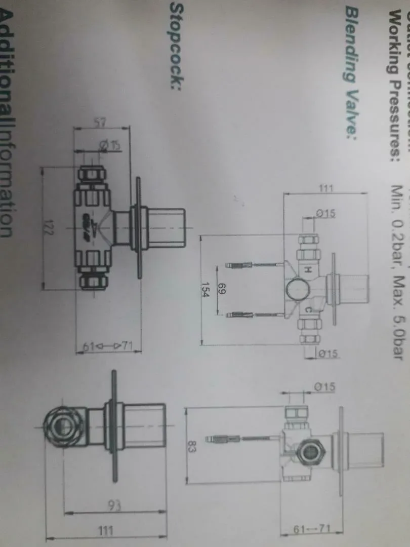 Bristan Rare Thermostatic Concealed Shower Blender Valve And Stop Cock Save 90% 9 Bristan Rare Thermostatic Concealed Shower Blender Valve And Stop Cock Save 90% - Image 7