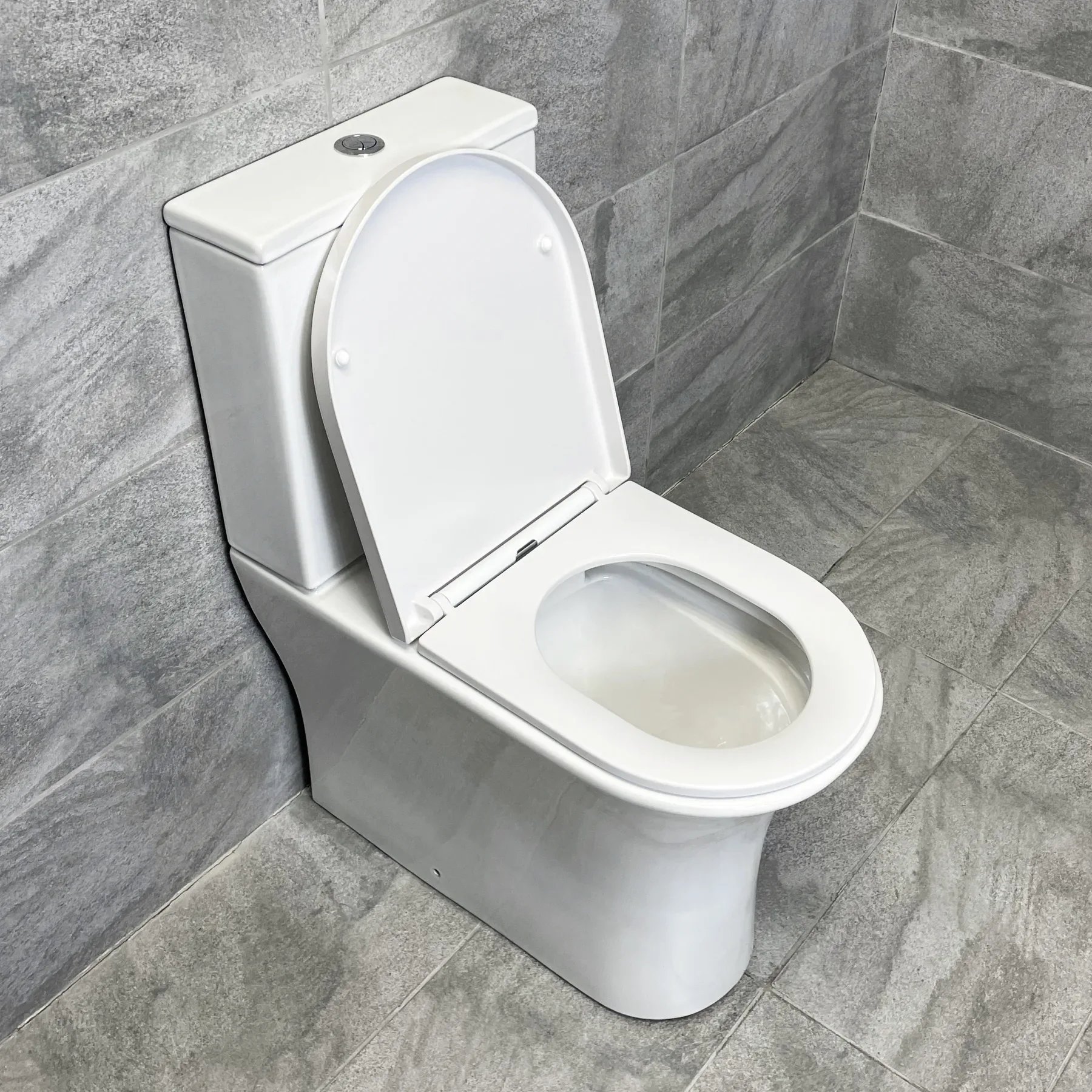 Cam Close Coupled Rimless Comfort Height Open Or Closed Back Toilet Inc. Seat 7 Cam Close Coupled Rimless Comfort Height Open Or Closed Back Toilet Inc. Seat - Image 5