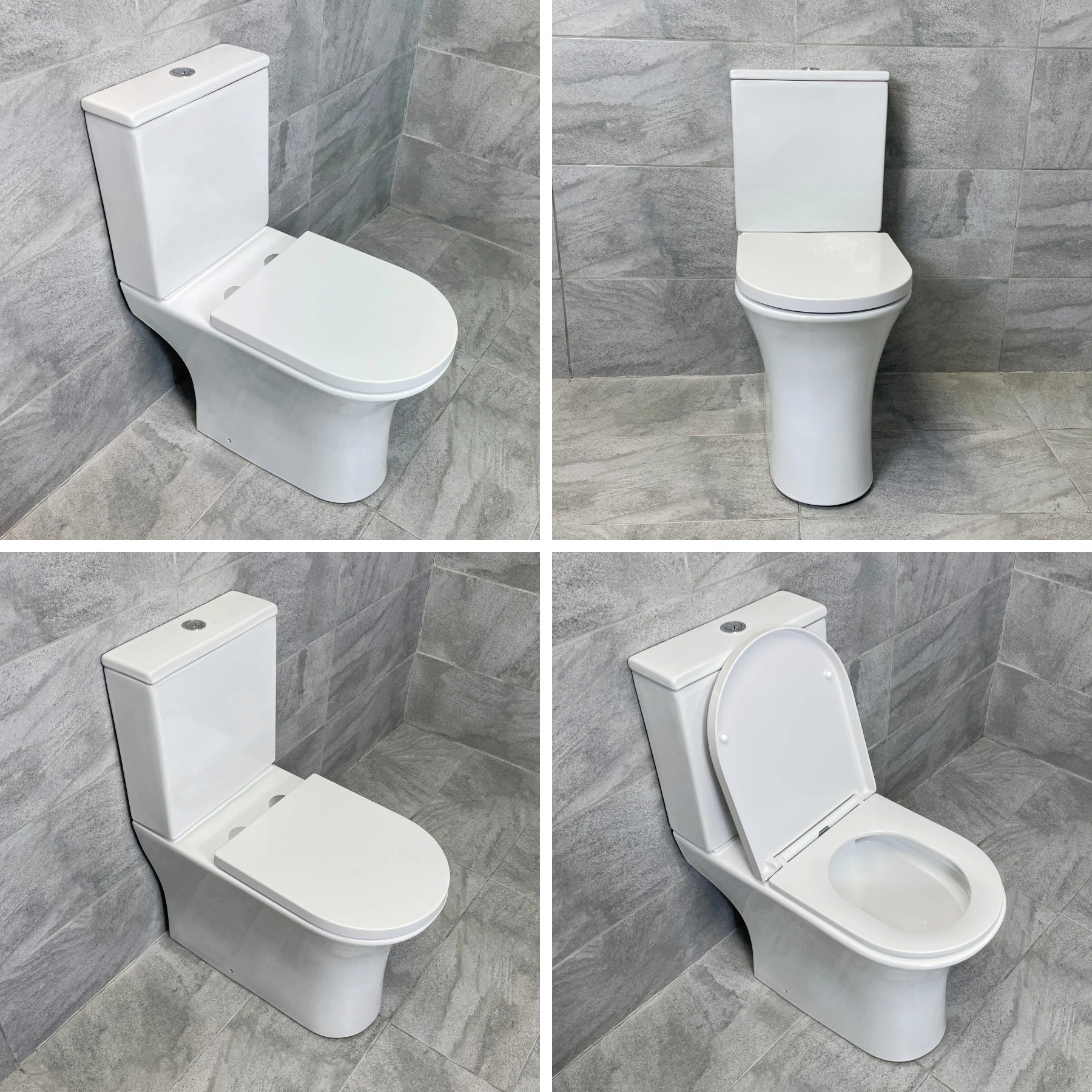 Cam Close Coupled Rimless Comfort Height Open Or Closed Back Toilet Inc. Seat 3 Cam Close Coupled Rimless Comfort Height Open Or Closed Back Toilet Inc. Seat
