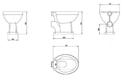 Premier® Carlton High Level Traditional Toilet WC Pan & Cistern Ex. Pipe, Seat, Chain 8 Premier® Carlton High Level Traditional Toilet WC Pan & Cistern Ex. Pipe, Seat, Chain -Comparethebathroom Shop Carlton High Level Traditional Toilet WC Victorian FREE Soft Close Seat 331941332106 5 JPG 1