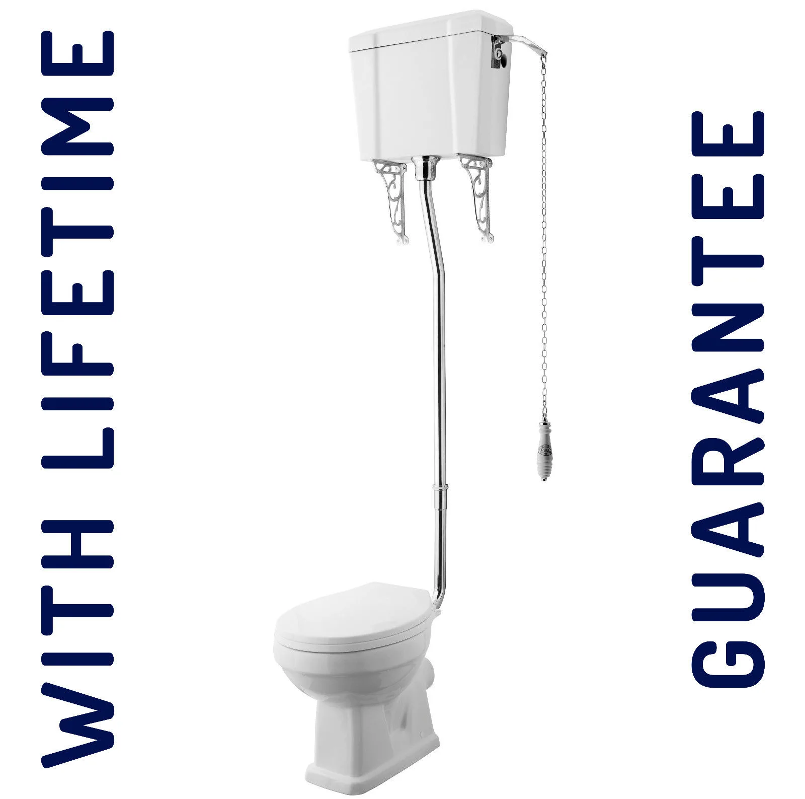 Premier® Carlton High Level Traditional Toilet WC Victorian + FREE Soft Close Seat 9 Premier® Carlton High Level Traditional Toilet WC Victorian + FREE Soft Close Seat - Image 7