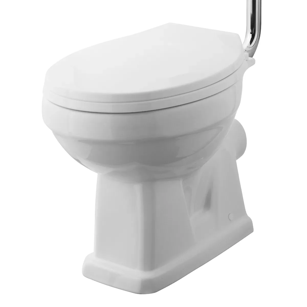 Carlton Traditional Victorian High / Low Level WC Toilet Pan With Seat Option 3 Carlton Traditional Victorian High / Low Level WC Toilet Pan With Seat Option