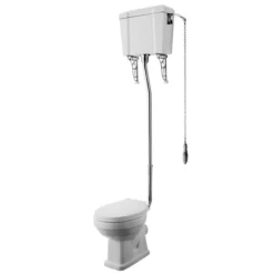 Premier® Carlton High Level Traditional Toilet WC Victorian + FREE Soft Close Seat