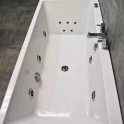 Suzie Slim Rim Square Centre Tap Hole Whirlpool Spa Bath 6 Or 11 Jets 10 Suzie Slim Rim Square Centre Tap Hole Whirlpool Spa Bath 6 Or 11 Jets -Comparethebathroom Shop Centre Tap Hole Bath Whirlpool 11H Above