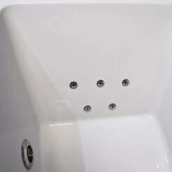 Suzie Slim Rim Square Centre Tap Hole Whirlpool Spa Bath 6 Or 11 Jets 11 Suzie Slim Rim Square Centre Tap Hole Whirlpool Spa Bath 6 Or 11 Jets -Comparethebathroom Shop Centre Tap Hole Bath Whirlpool 11H Minijets