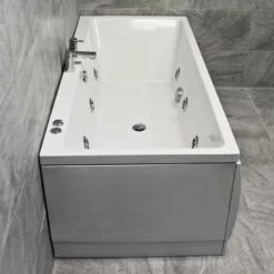 Suzie Slim 1700mm X 750mm Square Centre Tap Hole Whirlpool Spa Bath – 6/11 Jets 9 Suzie Slim 1700mm X 750mm Square Centre Tap Hole Whirlpool Spa Bath – 6/11 Jets -Comparethebathroom Shop Centre Tap Hole Bath Whirlpool 6H End 1