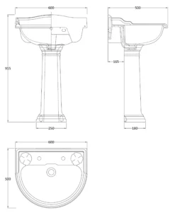 Chancery Traditional Style Close Couple Toilet With Optional Seat & Flush Option 12 Chancery Traditional Style Close Couple Toilet With Optional Seat & Flush Option -Comparethebathroom Shop Chancery Ryther Basin 2th Basin scaled jpg webp