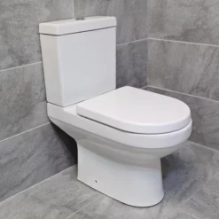 Hydros Chelsea Close Coupled Rimless Toilet Modern Style WC Inc Soft Close Seat