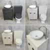 Chichester Bathroom Vanity Set Inc WC + Sink Unit + Worktop Dark Or Light Grey 1 Chichester Bathroom Vanity Set Inc WC + Sink Unit + Worktop Dark Or Light Grey -Comparethebathroom Shop Chichester Vanity Set Wok Basin 3x Set jpg webp