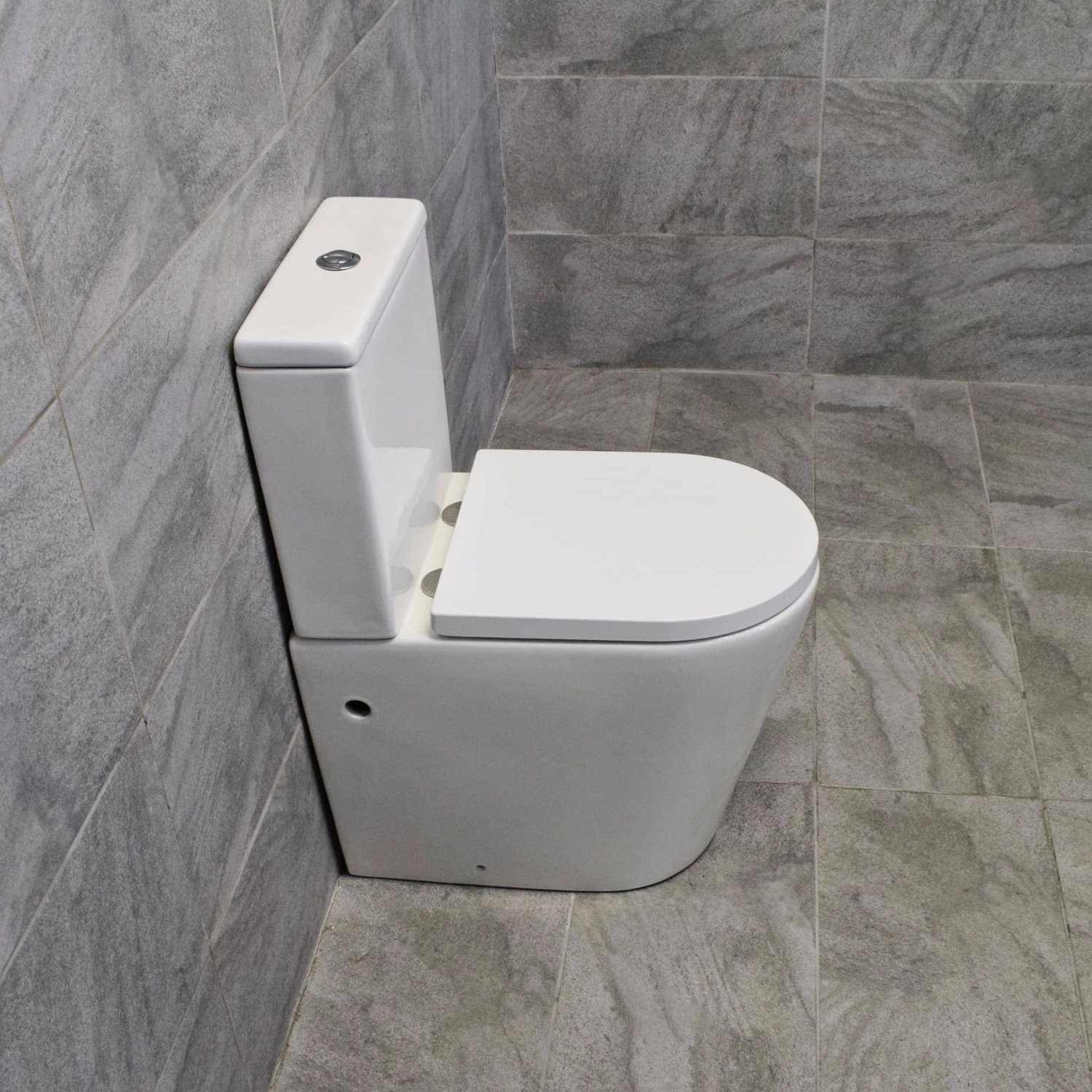 Christie Short Projection Rimless Comfort Height Toilet WC 6 Christie Short Projection Rimless Comfort Height Toilet WC - Image 4