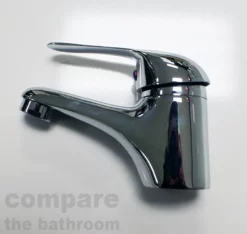 Chrome Single Lever Basin Mono Mixer Bathroom Tap With Click Clack Waste -Comparethebathroom Shop Chrome Single Lever Basin Mono Mixer Bathroom Tap Click Clack Waste Option Brass 321572937232 3 JPG