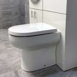 Choice Of 3 Back To Wall Pan Toilet WC + Soft Close Seat + Optional Cistern 22 Choice Of 3 Back To Wall Pan Toilet WC + Soft Close Seat + Optional Cistern -Comparethebathroom Shop City Space BTW Pan 2 jpg webp 2